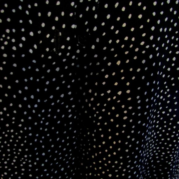 H&M Black with White Polka Dots, Button Up, Women's 10 - Picture 2 of 4